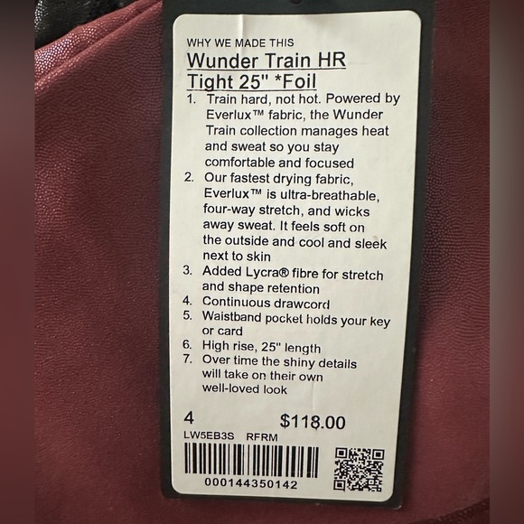 Wunder Train High Rise tights 25”. - Picture 4 of 5